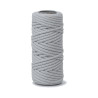 ARTEMIO - Cabled Cotton String Spool - 4 mm x 33 m - Grey