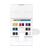 Winsor & Newton - Boîte Aquarelle Cotman Field Compact 14 Demi-Godets