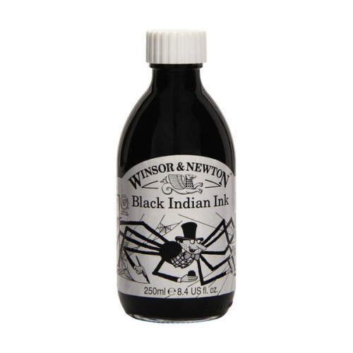 Winsor & Newton - Black Indian Drawing Ink - 250ml