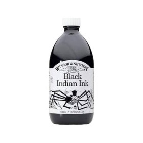 Winsor & Newton - Encre de Chine Noire - 500ml