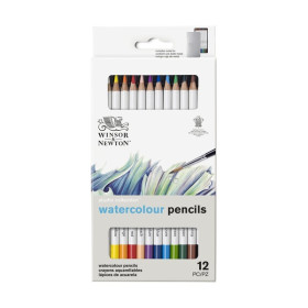 Winsor & Newton - Crayons Aquarellables Studio Collection - Boîte de 12
