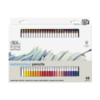 Winsor & Newton - Crayons Aquarellables Studio Collection - Boîte de 48