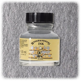Winsor & Newton - Drawing Ink - 30ml - Silver