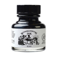 Winsor & Newton - Drawing Ink - 30ml - Waterproof Black