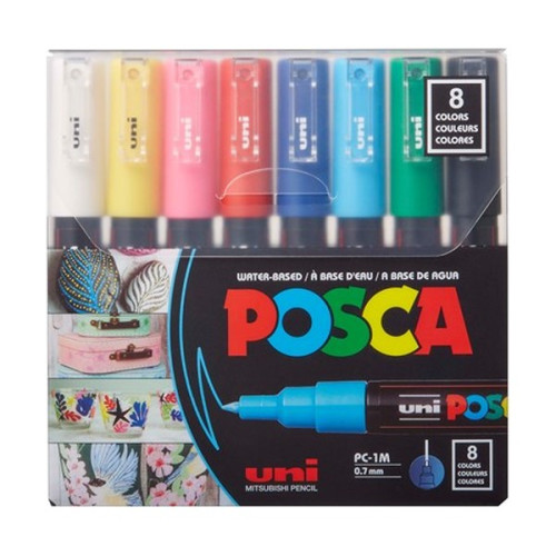 POSCA - PC-1M Markers - Set of 8