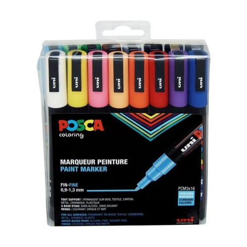 POSCA - PC-3M Markers - Set of 16