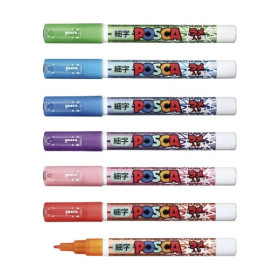 POSCA - PC-3M Markers - Set of 7 - Glitter
