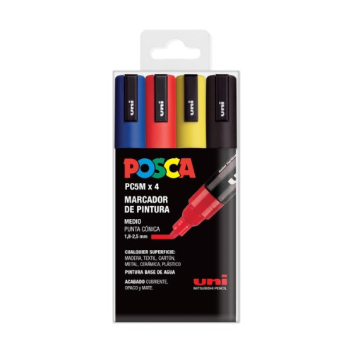 POSCA - PC-5M Markers - Case of 4 - Base Colours