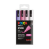 POSCA - Marqueurs PC-5M - Étui de 4 - Couleurs Douces