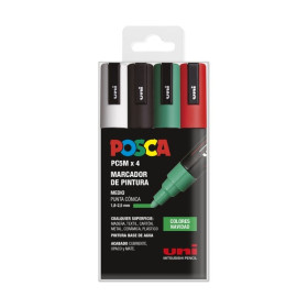 POSCA - PC-5M Markers - Case of 4 - Christmas Edition
