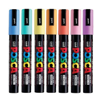 POSCA - PC-5M Markers - Set of 7 - Pastels