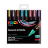 POSCA - PC-5M Markers - Case of 8 - Metallic