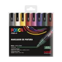POSCA - PC-5M Markers - Case of 8 - Dark Colours