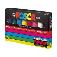 POSCA - Marqueurs PC-8K - Set de 8