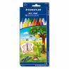STAEDTLER - Noris Club - Wax Crayons with Natural Beeswax - Set of 16 Basic Colours
