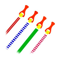 Cléopâtre - Set of 4 Foam Rollers - Fancy Patterns - 25 mm
