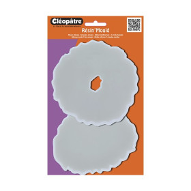 Cléopâtre - Résin'Mould - Moule Silicone - 2 Géodes - 13x12 cm