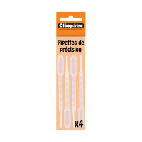 Cléopâtre - Lot de 4 Pipettes de Précision - 3 ml
