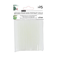 Cléopâtre - Bâtons de Colle Ø7 mm - Lot de 25 - Mini Glue Gun