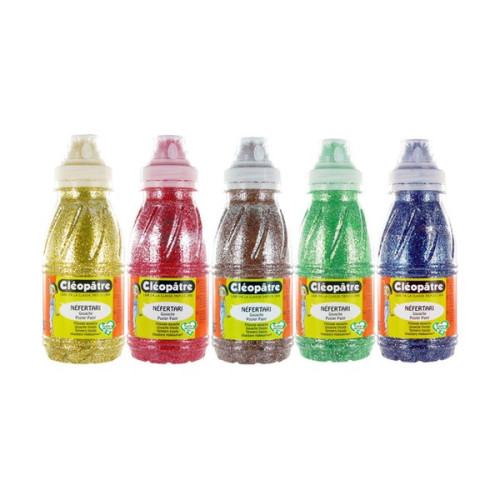 Cléopâtre - Set of 5 Glitter Paints - 250 ml - Deep Colours