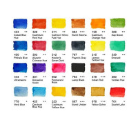 PHOENIX - Fine Watercolour Set - Metal Tin of 24 Half Pans